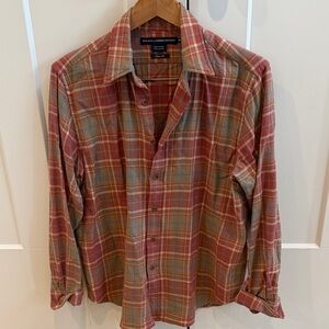 Ralph Lauren Red and Green Plaid Button-Down Shirt